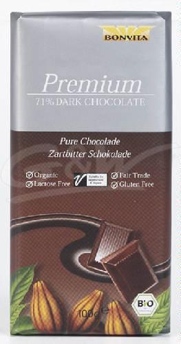 Bon vita pure chocolade 71%bio  100g 100 gram