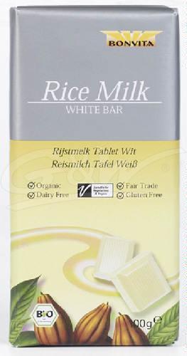 Rijstmelk chocolade wit bio