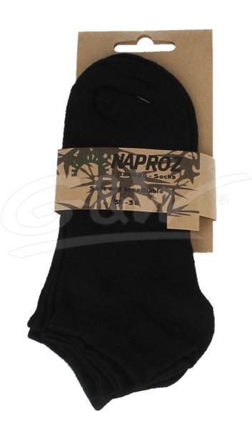 Airco shortsocks bamboo 3-pak 35-38 zwart dames 3 paa
