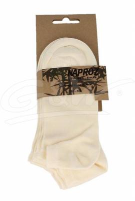 Naproz Airco shortsocks bamboo 3-pak 35-38 ecru dames 3 paar