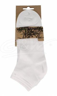 Naproz Airco shortsocks bamboo 3-pak 39-42 wit heren 3 paar