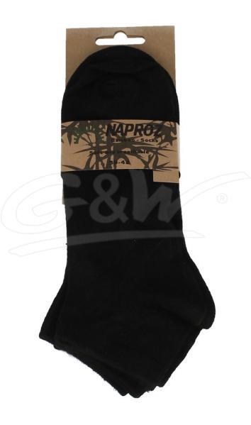 Airco shortsocks bamboo 3-pak 39-42 zwart heren 3 paa