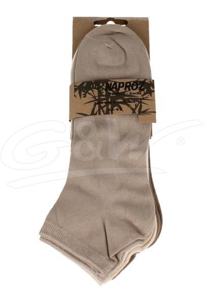 Airco shortsocks bamboo 3-pak 43-47 beige heren 3 paa
