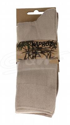 Naproz Airco sokken bamboo 3-pak 39-42 beige heren 3 paar 39