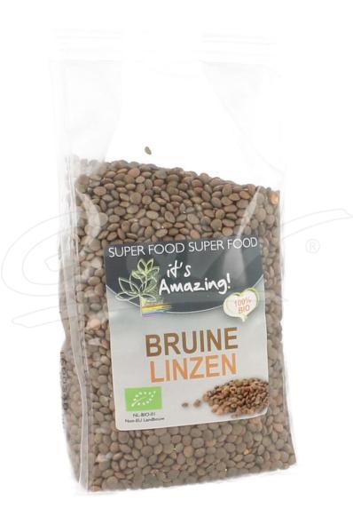 Bio bruine linzen 500 gram
