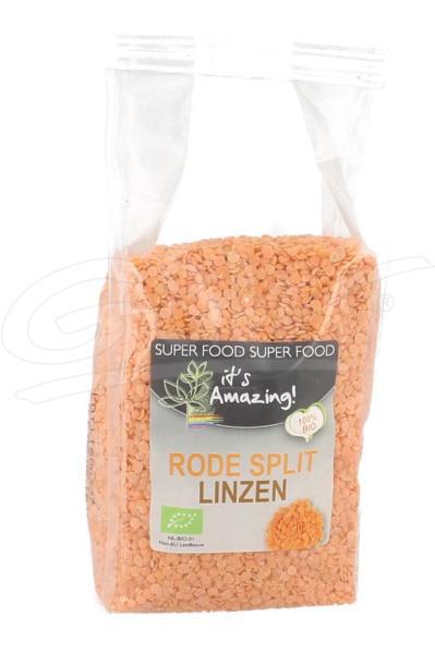 Bio rode splitlinzen 500gram