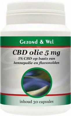 G&W Cbd+ olie bevat ca. 500 mg cbd 5% capsules 30 caps