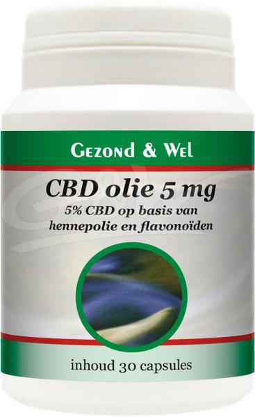 Cbd+ olie bevat ca. 500 mg cbd 5% capsules 30 caps