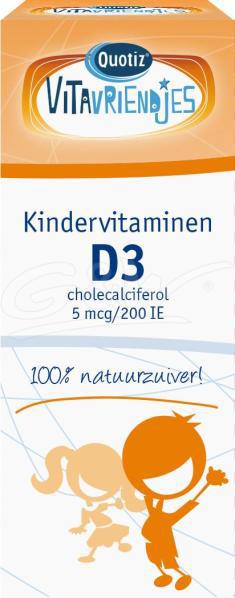 Vitamine d3 5 mcg (druppels) 25 ml