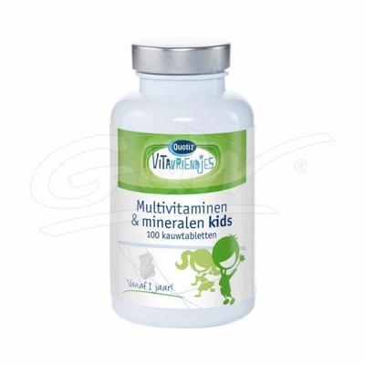 VITAVRIENDJES Kinder beertjes multi vitamine kauw tablet 100