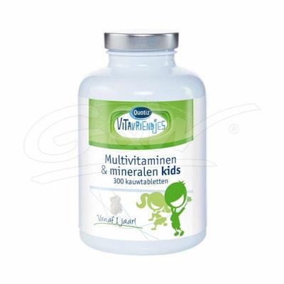 VITAVRIENDJES Kinder beertjes multi vitamine kauw tablet 300