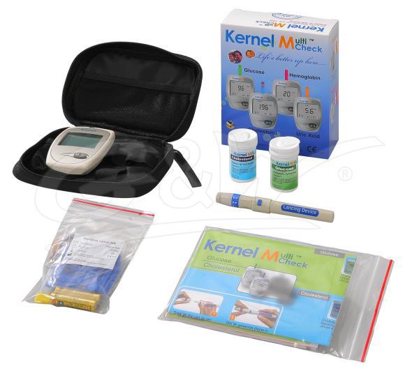 Multicheck glucose cholesterol meter