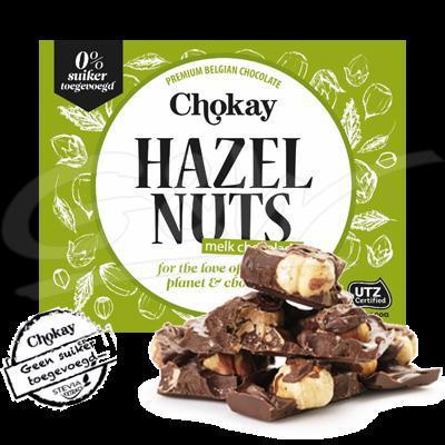 CHOKAY Tablet melk/hazelnoot 105 gr